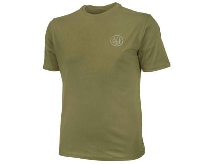 Beretta Large Cotton Short Sleeve T-Shirt, Beretta Logo, Green - TX621T141607