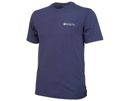 Beretta Medium Cotton Short Sleeve T-Shirt, Trident Logo, Navy - TS631T14160530M