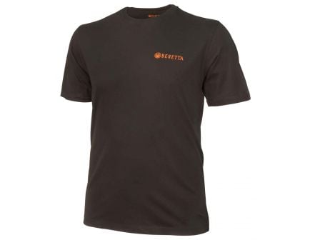 Beretta Large Cotton Short Sleeve T-Shirt, Trident Logo, Black - TS631T14160999L