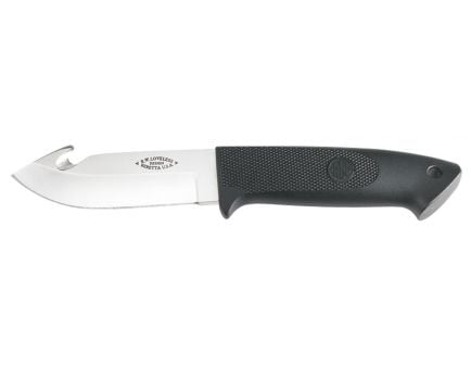 Beretta Loveless Drop Point w/ Gut Hook Fixed Blade, 3.38", Black - JK200B02