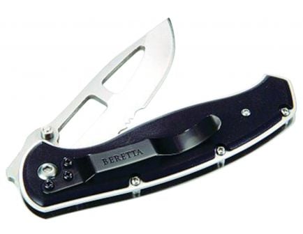 Beretta Airlight II Medium Drop Point Folding Knife, 3.12", Black - JK002A02