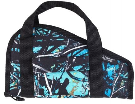 Bulldog Cases Pistol Rug w/ Accessory Pocket, Small, Textured Muddy Girl Serenity Camo w/ Black Trim - BD600SRN