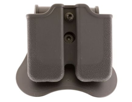 Bulldog Cases Single Stack Double Magazine Holder, Plain Black - P-1911M