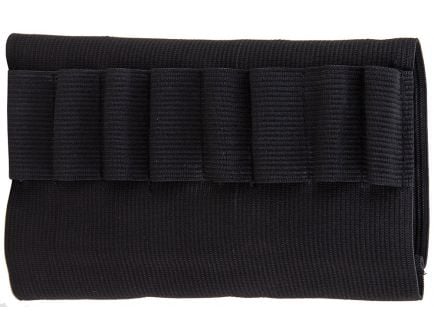 Bulldog Cases 8 Cartridge Buttstock Shell Holder, Smooth Black - WBSR