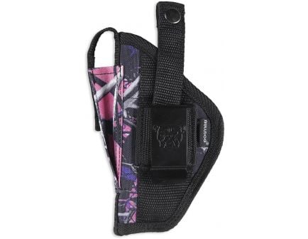 Bulldog Cases Extreme Size 3 Ambidextrous Hand 2.5" to 3.75" Taurus Millennium Outside-The-Waistband Holster w/ Clam Shell Packaging, Smooth Muddy Girl Camo - FSN-3MDG