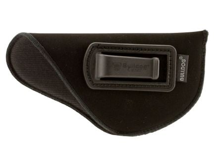 Bulldog Cases Deluxe Right Hand 2.5" to 3.75" Glock 26 Inside-The-Pant/Waistband Holster w/ Polymer Clip, Black - DIP-3