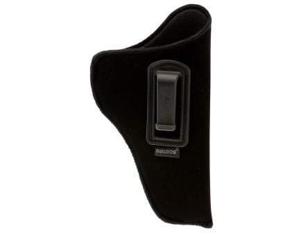Bulldog Cases Deluxe Right Hand 3" to 4" S&W J/K/L/N Inside-The-Pant/Waistband Holster w/ Polymer Clip, Black - DIP-12