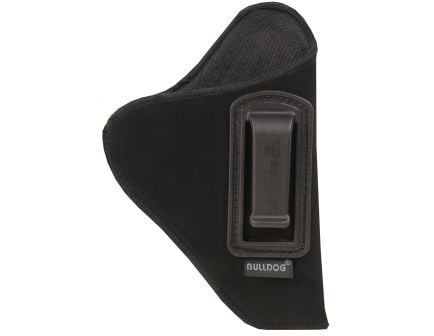 Bulldog Cases Deluxe Right Hand 2" to 3" Ruger LC9/Glock 42/43 Inside-The-Pant/Waistband Holster w/ Polymer Clip, Black - DIP-20