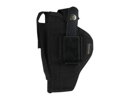 Bulldog Cases Extreme Size 20 Ambidextrous Hand 2" to 3" Glock 42/43 Outside-The-Waistband Holster w/ Clam Shell Packaging, Smooth Black - FSN-20