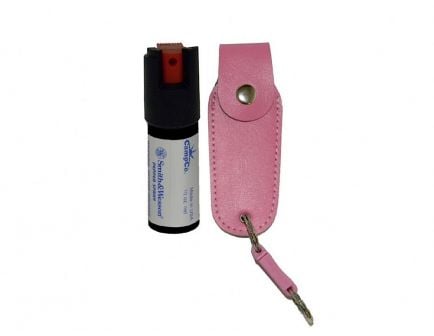 Smith & Wesson OC Pepper Spray, Pink Holster - 1203P