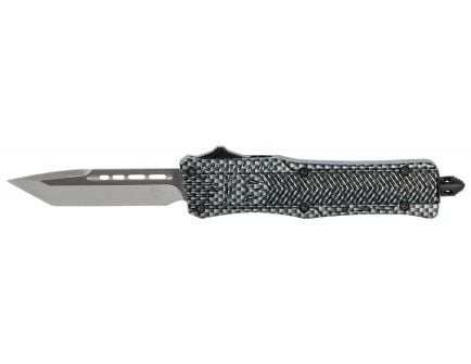 CobraTec Knives Small CTK-1 2.75" Tanto OTF Knife, Carbon Fiber - SCFCTK1STNS