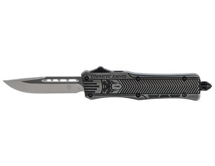 CobraTec Small CTK-1 2.75" Drop Point OTF Knife, Stonewash - SSWCTK1SDNS