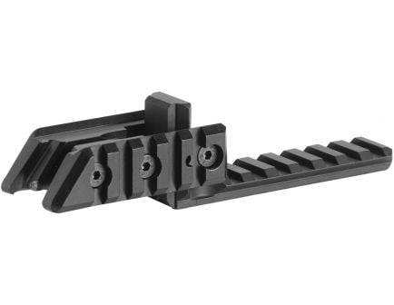 CAA Aluminum Front Sight 1-Piece Triple Picatinny Rail, Black - XF3