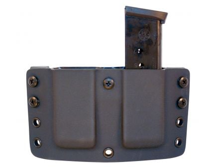 Comp-Tac Victory Gear Twin Warrior Inside/Outside the Waistband Dual Magazine Pouch for 1911, Kahr, Spring XD-S, Sig P220 9mm/.45 ACP Handgun, Black - 10709-C70901000NBKN