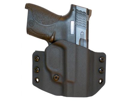 Comp-Tac Victory Gear Warrior Right Hand S&W M&P Shield 9/40mm Stealth Footprint Outside the Waistband Holster, Black - 10708-C708SW146RBKN