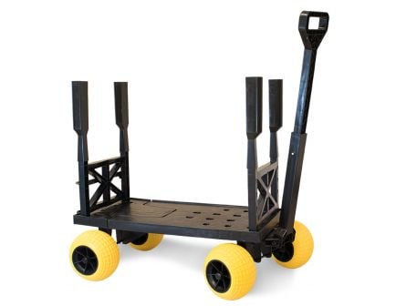Cordova Coolers XT Black Cooler Cart w/ End Wall, 400 lb - CCC-XT