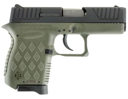 Diamondback Firearms DB9 9x19mm Pistol, Olive Drab Green - DB9ODG