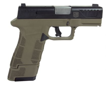 Diamondback Firearms AM2 Sub-Compact 9x19mm Pistol w/ Laser and Holster, FDE - DBAM29VLHFDE