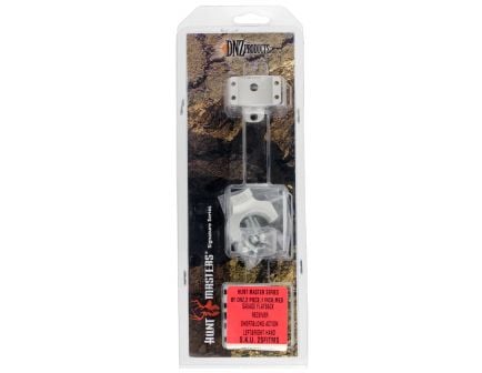 DNZ Hunt Masters Savage Flatback Receiver 1" Medium Aluminum Precisioned 2-Piece Scope Tube, Silver - 2SF1TMS