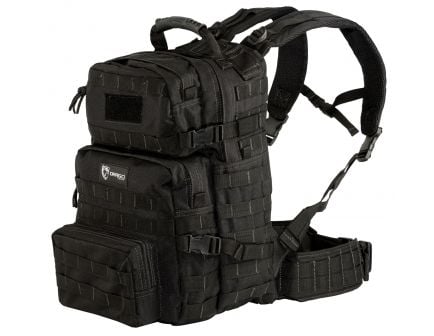 Drago Gear Assault Water-Resistant Backpack, Black - 14-302BL