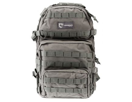 Drago Gear Assault Water-Resistant Backpack, Gray - 14-302GY