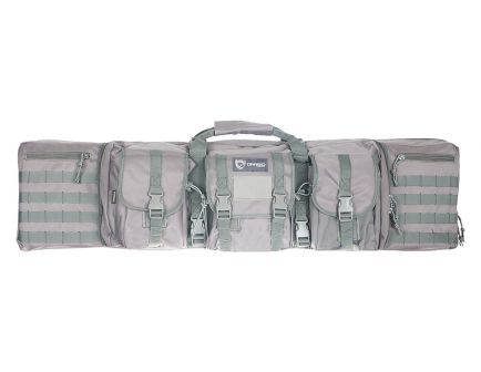 Drago Gear Water-Resistant Double Gun Case, 42", Gray - 12-323GY