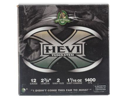 Hevi-Shot Hevi-X 2.75" 12 Gauge Ammo 2, 25/box - 50272