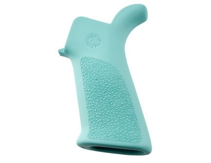Hogue Beavertail Grip w/o Finger Grooves for AR-15/M-16 Rifles, Aqua - 13034