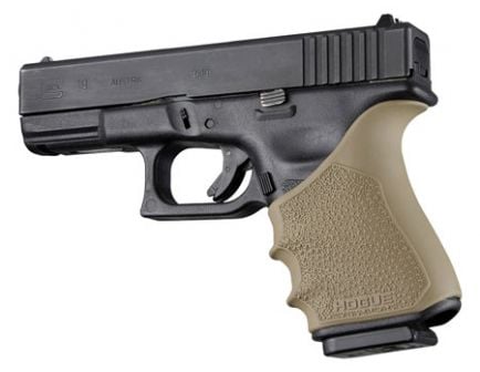 Hogue HandAll Beavertail Grip Sleeve for Glock 19/23/32/38 (Gen 3 to 4) Pistols, Flat Dark Earth - 17043