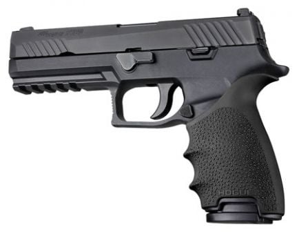 Hogue HandAll Beavertail Grip Sleeve for Sig Sauer P320 Full Size Pistol, Black - 17600