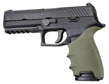Hogue HandAll Beavertail Grip Sleeve for Sig Sauer P320 Full Size Pistol, Olive Drab Green - 17601