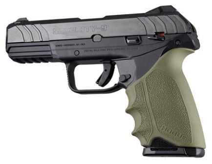 Hogue HandAll Beavertail Grip Sleeve for Ruger Security 9 Pistol, Olive Drab Green - 17701