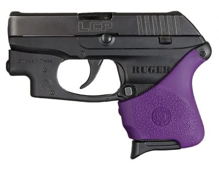 Hogue HandAll Hybrid Grip Sleeve w/ Crimson Trace for Ruger LCP Pistol, Purple - 18116