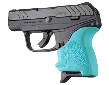 Hogue HandAll Beavertail Grip Sleeve for Ruger LCP II Pistol, Aqua - 18124