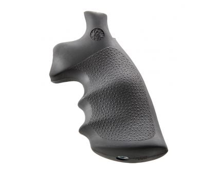 Hogue Conversion Monogrip w/ Finger Groove for S&W K/L Frame Round Butt Revolver, Black - 19002