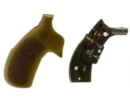 Hogue Monogrip Laser Enhanced Grip for S&W K or L Frame Round Butt Handgun, Dark Earth - 19083