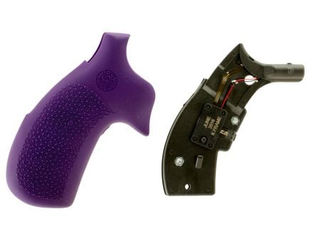 Hogue Monogrip Laser Enhanced Grip for S&W K or L Frame Round Butt Handgun, Purple - 19086