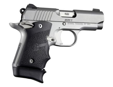 Hogue Grip w/ Finger Grooves for Kimber Micro9 (Ambi Safety) Pistols, Black - 39080
