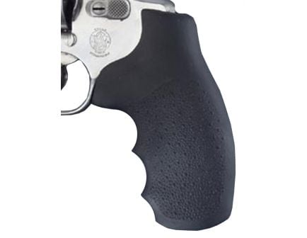 Hogue Monogrip w/ Finger Grooves for S&W J Frame Round Butt Revolver, Black - 60100