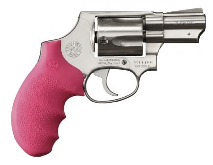 Hogue Monogrip w/ Finger Grooves for Taurus 85, 94 Revolvers, Pink - 67007