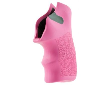 Hogue Tamer Cushion Pistol Grip w/ Finger Grooves for Ruger LCRx 3" Barrel and Enclosed Hammer LCR, Pink - 78027