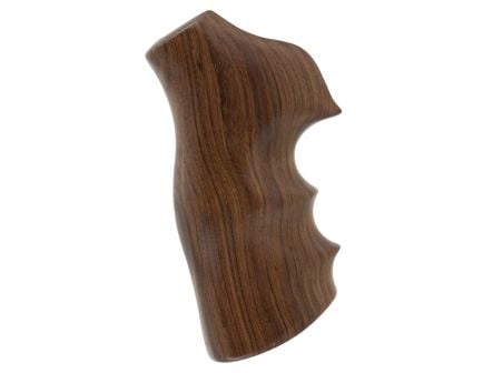 Hogue Fancy Hardwood Revolver Grip w/ Finger Grooves for GP100/Super Redhawk Revolvers, Pau Ferro Brown - 80300