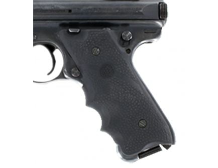 Hogue Pistol Grip w/ Left Hand Thumb Rest and Finger Grooves for Ruger MKII/MK III, Black - 82070