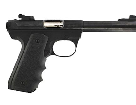 Hogue Grip w/ Finger Grooves for Ruger MK III 22/45 Pistols, Black - 82080