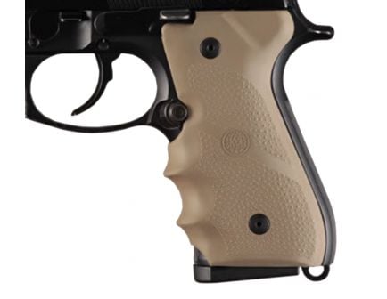 Hogue Grip w/ Finger Grooves for Beretta 92/96 Series Pistols, Flat Dark Earth - 92003