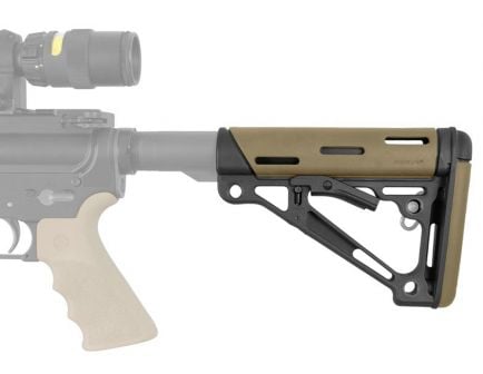 Hogue OverMolded Reinforced Polymer Collapsible Buttstock, Flat Dark Earth - 15350