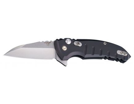 Hogue X1-MicroFlip Wharncliffe Flipper Knife, 2.75", Matte Black - 24160