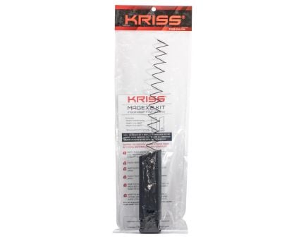 Kriss Mag-Ex2 Extension Kit for Glock G17 40 Round Magazine, Black - KVAMX2K90BL00