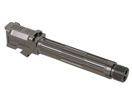 Lantac-USA 9INE 9mm 4.01" Match Grade Drop-in Threaded/Fluted Upgrade Barrel, Stainless Steel - 01-GB-G19-TH-SS