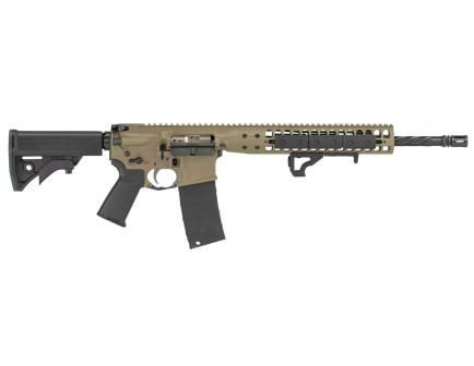 LWRC IC DI Standard 5.56 Semi-Auto AR-15 Rifle 6 Position Stock, FDE - ICDIRCK16